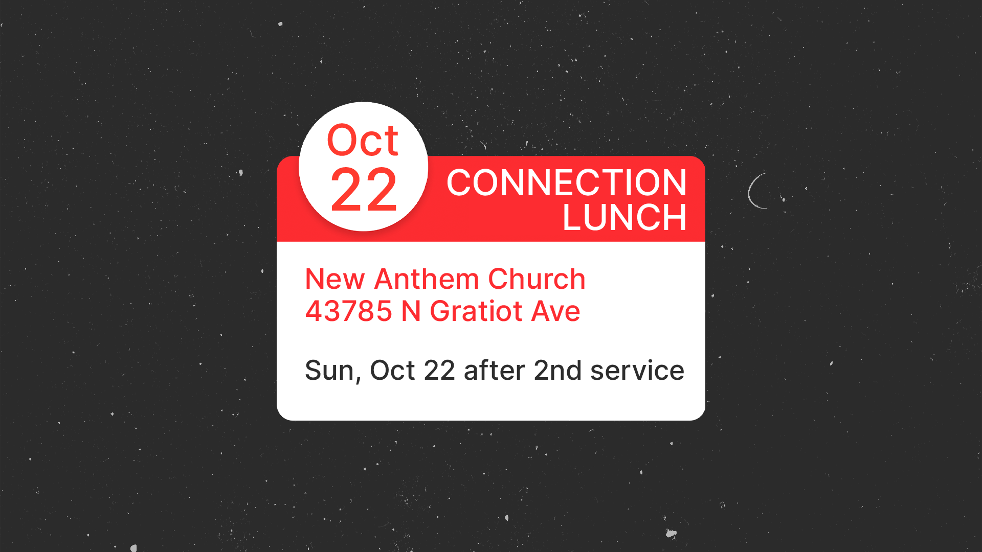 Connect Screen (Weekly Updates)